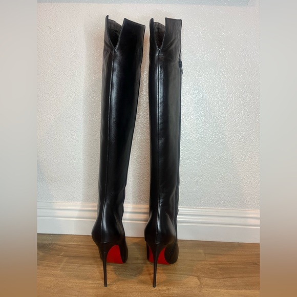CHRISTIAN LOUBOUTIN Leather Boots in Black 6.5 - Picture 4 of 7